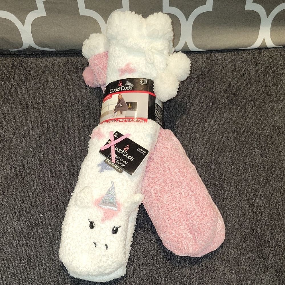 Cuddl Duds Unicorn Cozy Socks